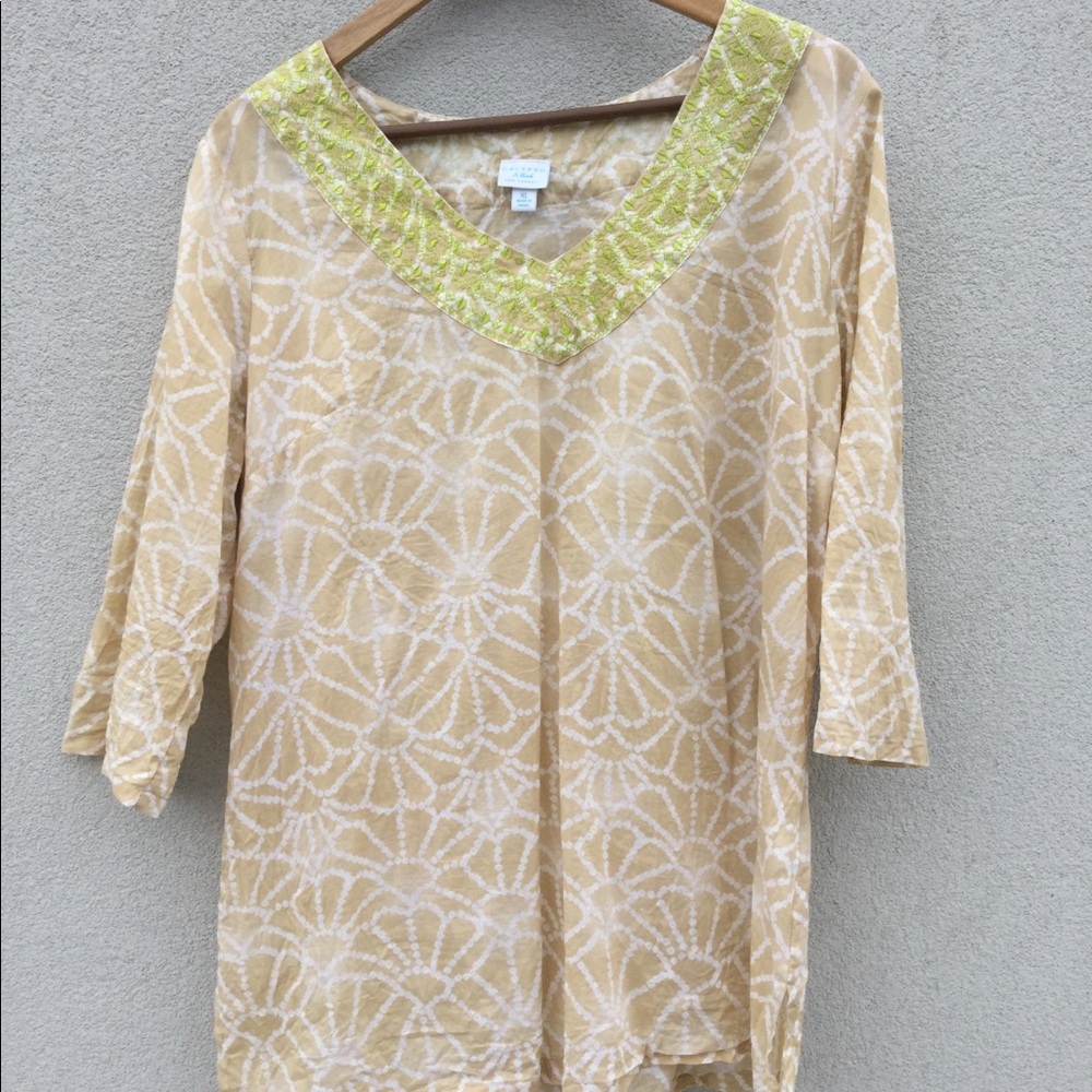 Lightweight Cotton Tunic With Pattern - image 1